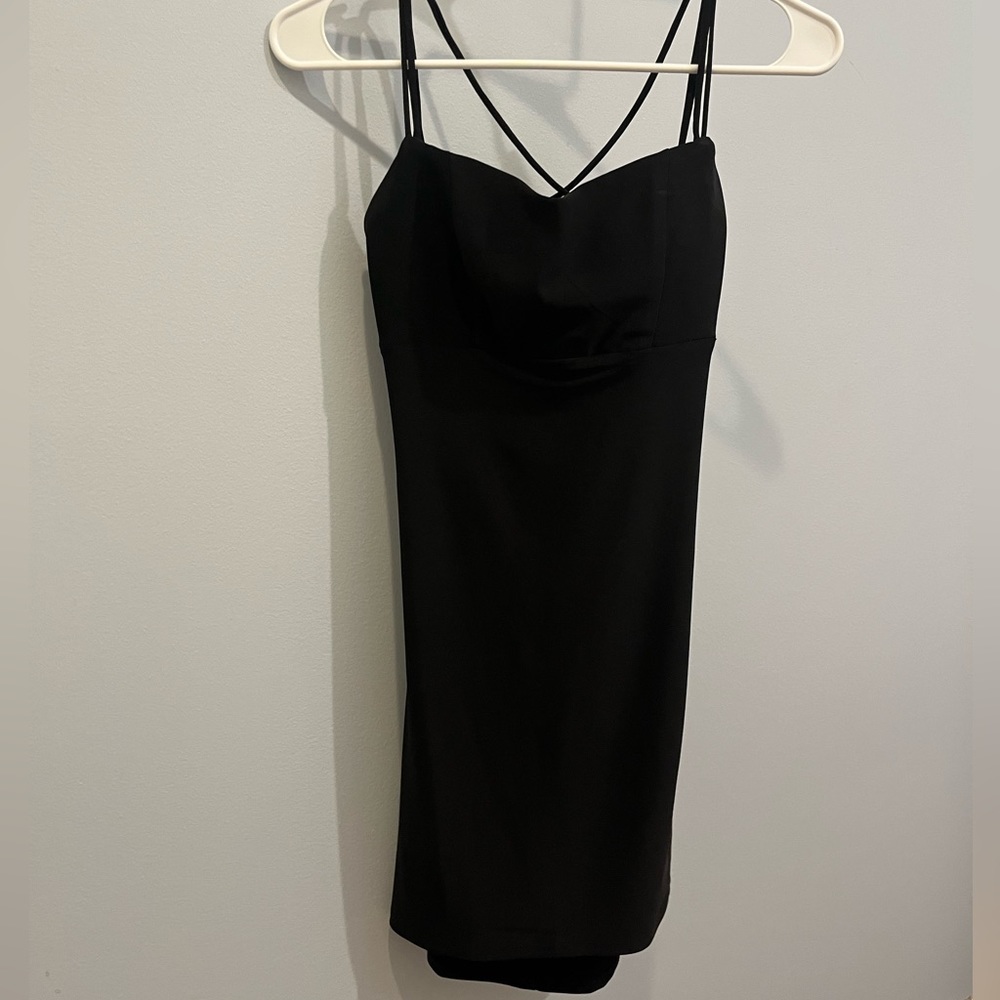 Women’s black mini dress